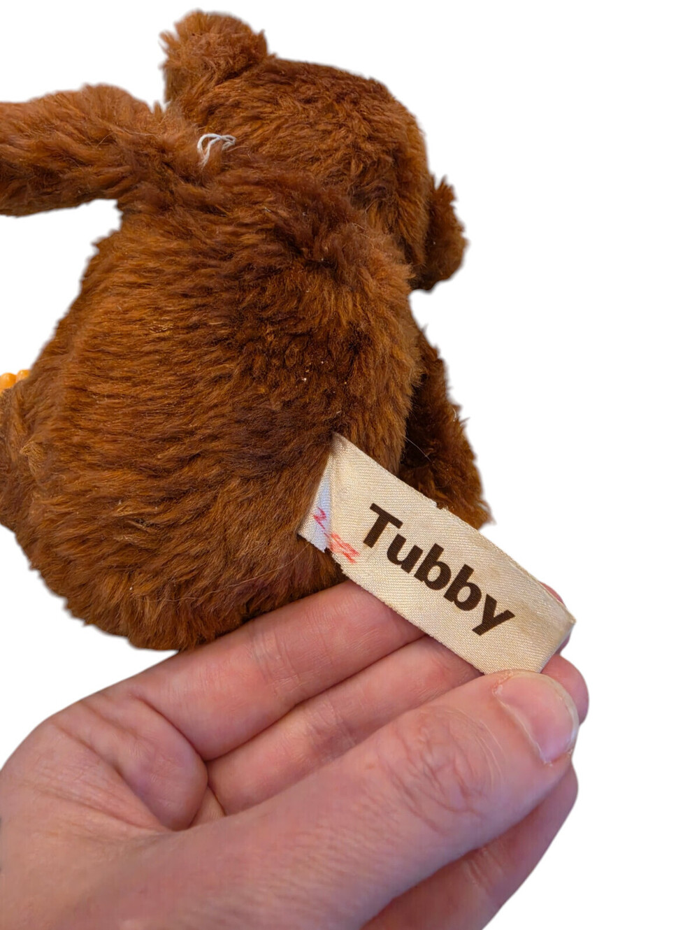 Vintage Russ Berrie Tubby Plush Thumb Sucker Bear 7" Stuffed Animal - Picture 4 of 6